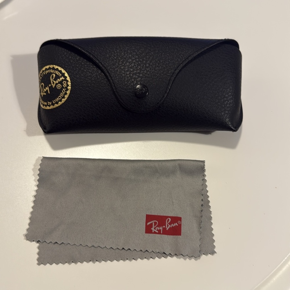 Ray-Ban Aviator Sunglasses with Orange Lenses - Picture 3 of 3